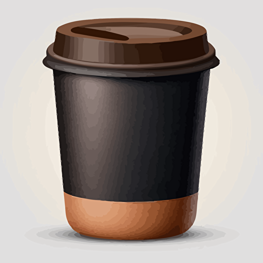 2d vector simple coffee cup icon