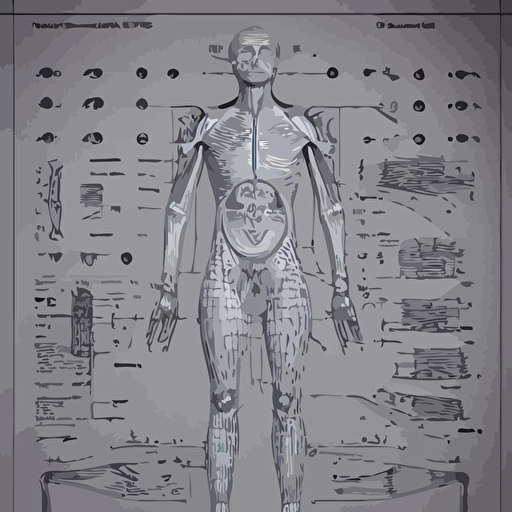 concept detailed intricate design body human anatomy 3d design great finesse organic hyper detailed engineering blueprints technical drawings calculus stained paper hyperrealistic ultra detailed 4 k octane render unreal engine