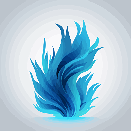 blue flames illustration, 2d, svg, vector