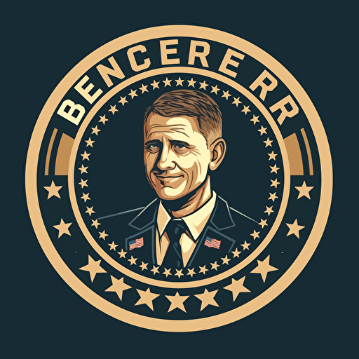 vector illustration logo for US President Eric Jon Boerner 2024