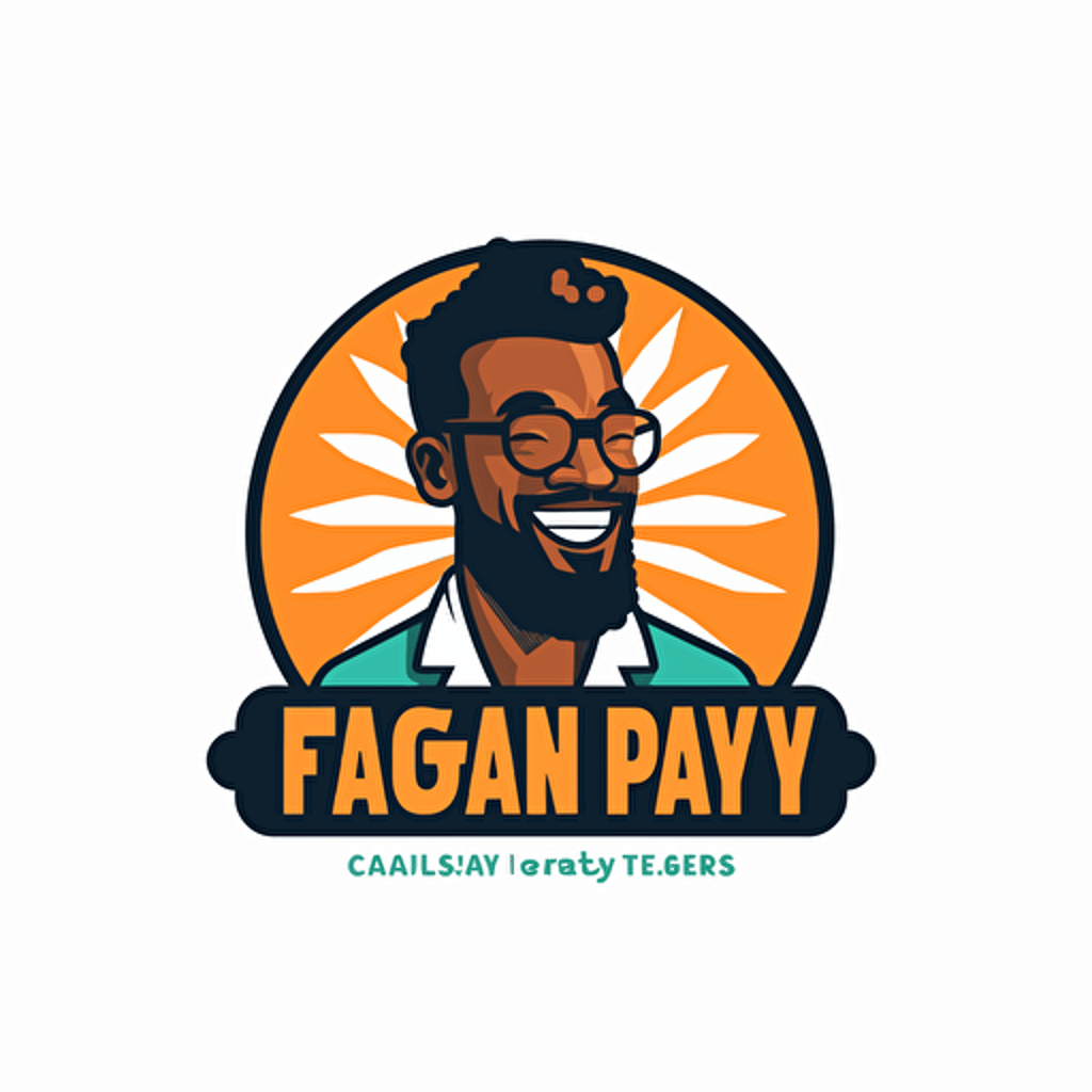 Simple vector 2d logo for payday loan site. White background.