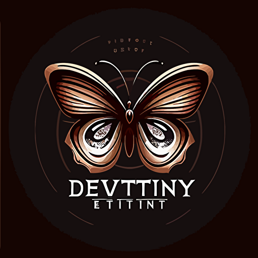 logo vector for brand butterfly called eye dentic