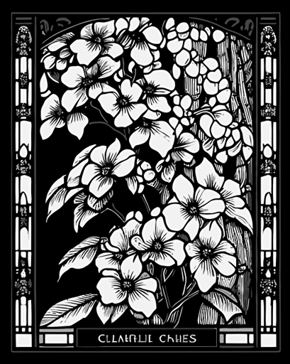bellos campos japoneses by Louis Comfort Tiffany black and white for coloring page, vector, low detail,
