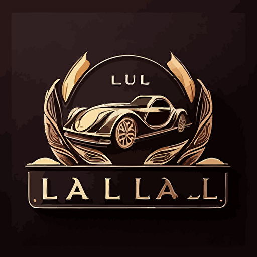 Logo vector LD ceramic and luxe car