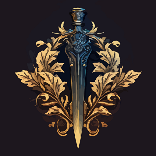 create vector image logo of justice sword