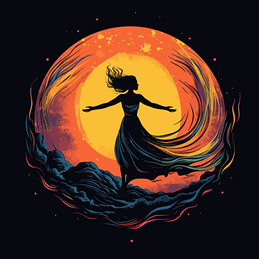 vector logo for a dance event