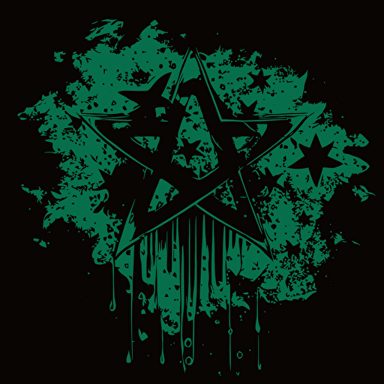 stars falling from the sky but instead of stars its biohazard symbols vector