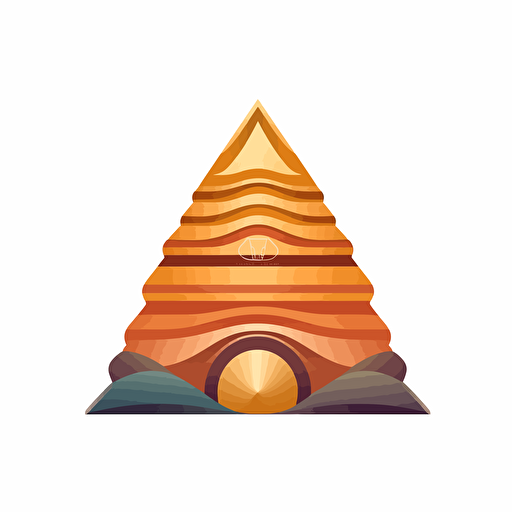 modern logo design of a cairn for psychotherapy practice, extremely detailed, symmetrical, modern minimalistic style, elegant, serene, professional design, adobe illustrator, masterpiece, vector, orange-gold design on transparent background