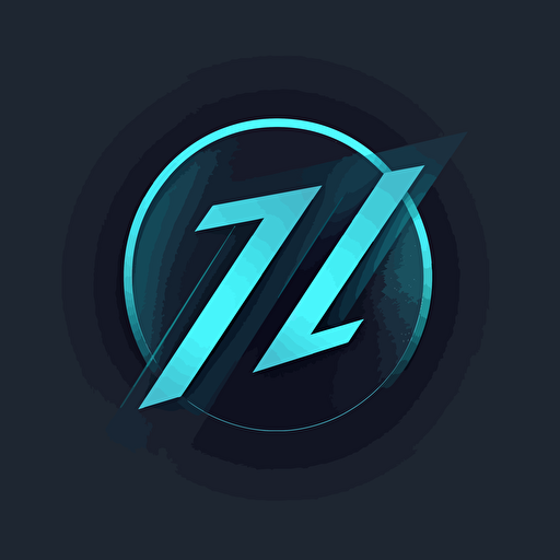a unique logo using the letter z, one color, vector, illustrator, ar 1:1