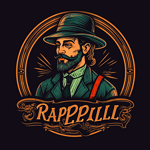 design vector logo for a company working in clothes manufacturing. Logo should include its name “ Raphael”.
