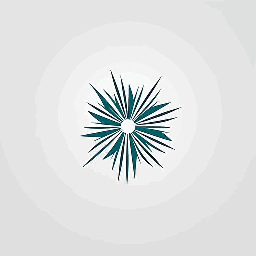 circular emblem, starburst, logo, vector simple, abstract seed, minimalistic, sleek design, futuristic