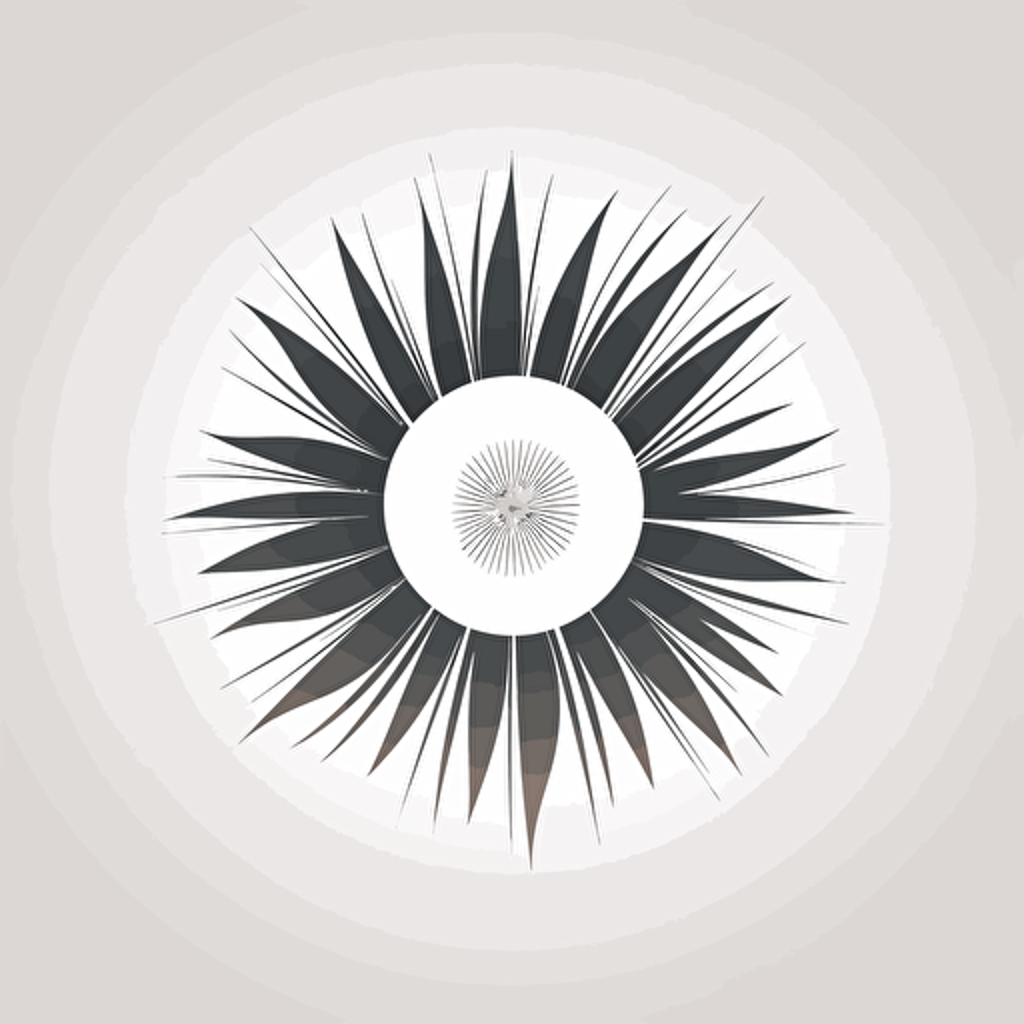 circular emblem, starburst, logo, vector simple, abstract seed, minimalistic, sleek design, futuristic