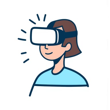 a person with vr headset 