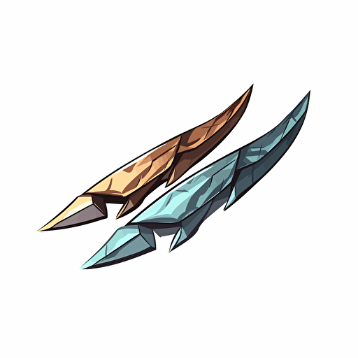 sharp blades, on floor sticking up, 2d, vector art, simple colors, on white background