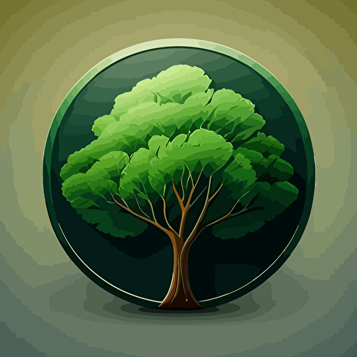 modern vector tree icon