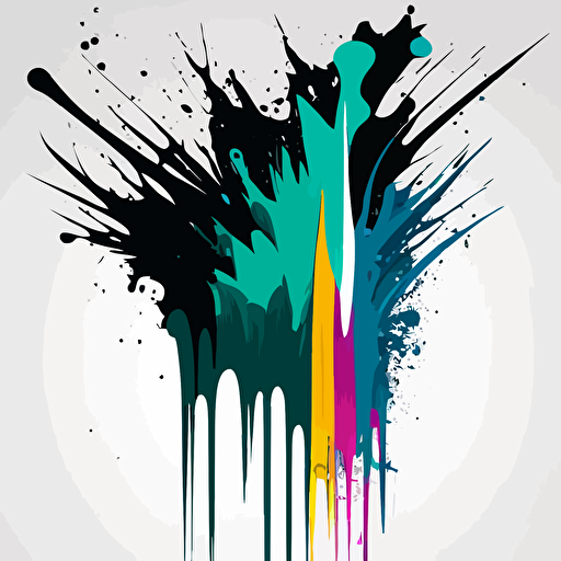 paint streak brush vectors