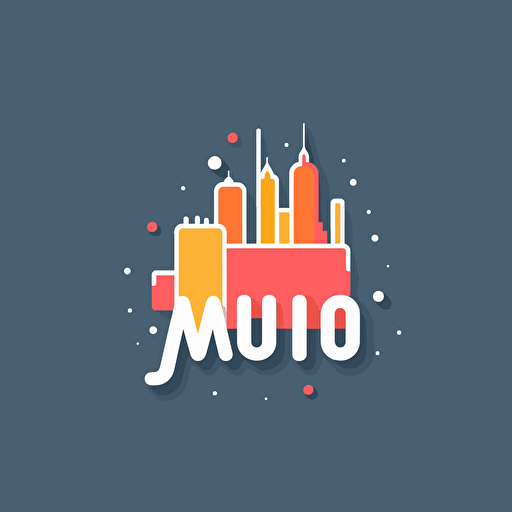 flat vector logo for word “melbourne” simple minimal by Ivan Chermayeff