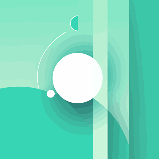 Minimalism, minimal illustration, bright poster vector flat wallpaper, light blue and green UI/UX, calming, zen, eye catching,