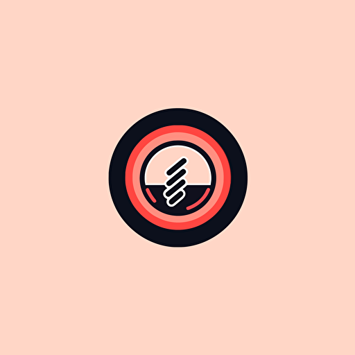 An emblem logo of a cute car tire . flat vector minimal