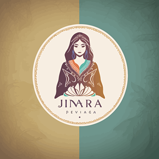create a logo for womens clothing company called Inaara, which is about western and ethnic dress, minimilastic vector logo, pastel colours