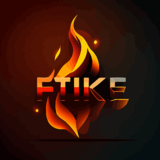 logo Name gymfire , basic form of fire, simple clean design,very basic shape, , vector,