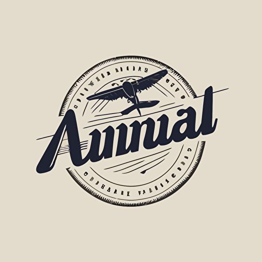 logo with the word airmail, text, minimal, flat, vector