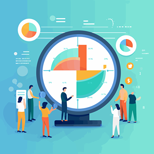 a vector image of Analyzing Your Current Customers