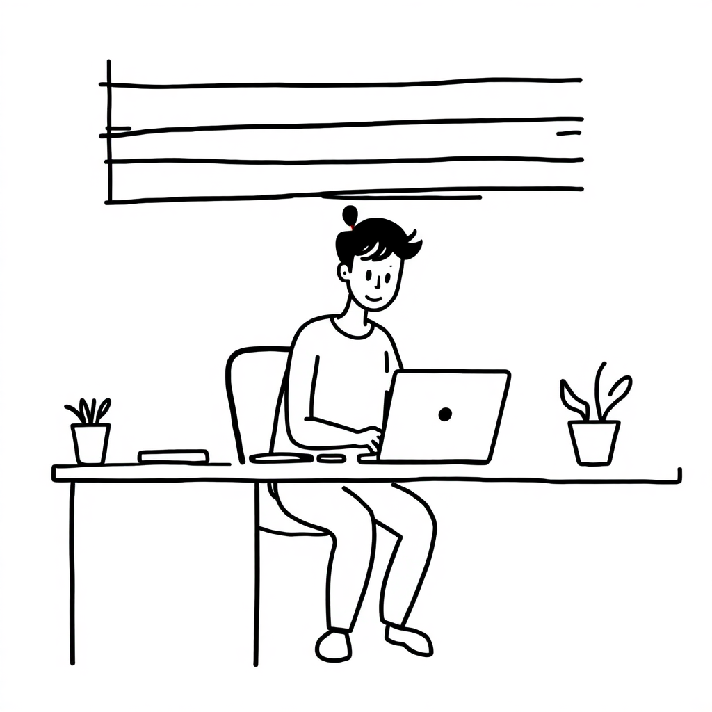 a person working on a 