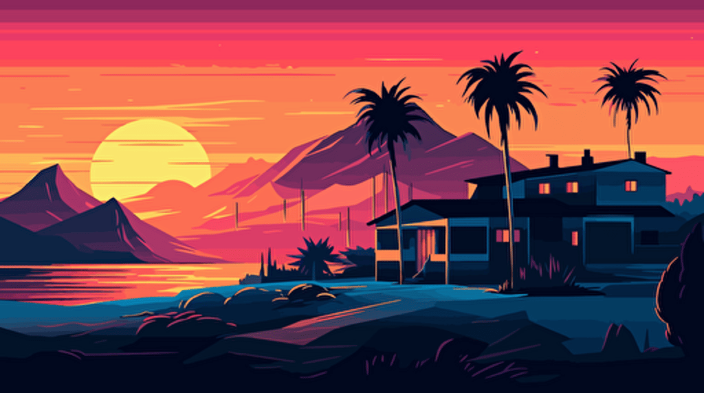 vector art style, with gradients, suburst,