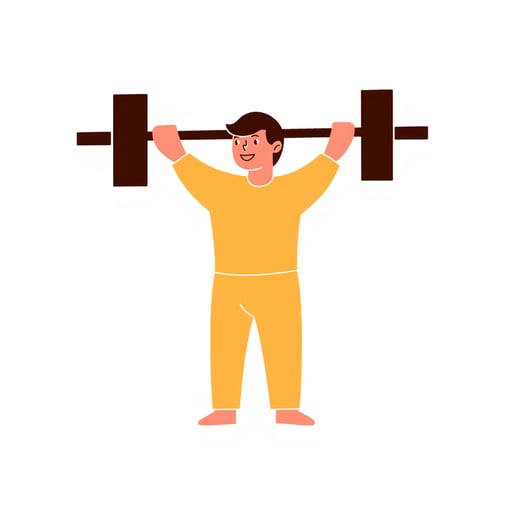 a person weightlifting