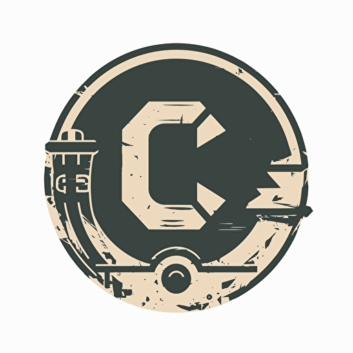 cargopunk simple letter C vector logo