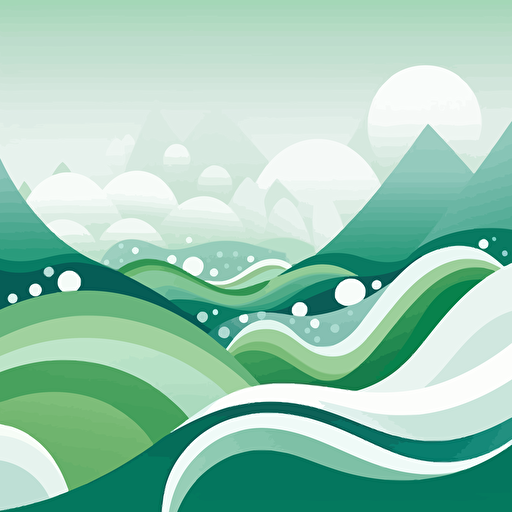 a clean, simple vector background art, simple shapes, white::2 green::1