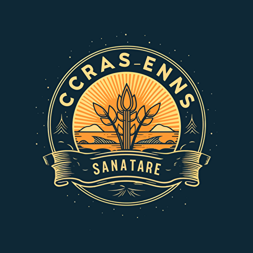 logo for crop science clean minimal vector