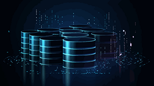a database vectorielle, pro illustration,
