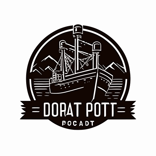 port logo simple vector