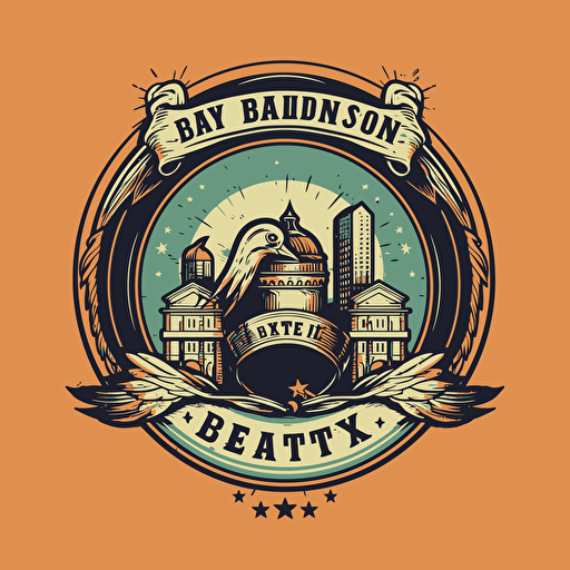 logo design for a bail bond agency called TX Best Bail Bonds. Image vector include legal and law enforcement elements.