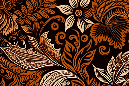 batik seamless pattern vector illustration