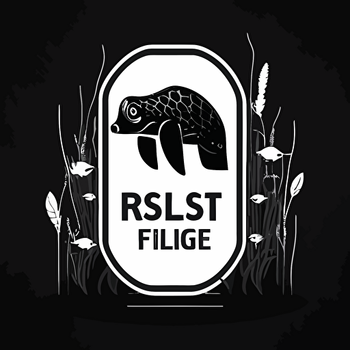 Help protect wildlife. Please dispose of your trash responsibly and avoid littering, create a sybol for a signboard front, clean, minimal, black and white, vector, icon, symbol abstract