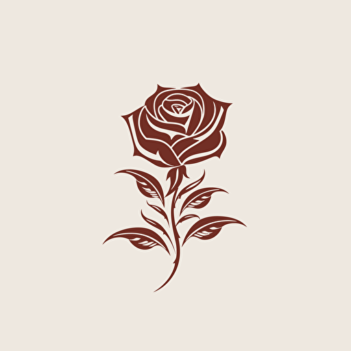a clean vector corporate logo for a company specialising in advertising. Include a rose