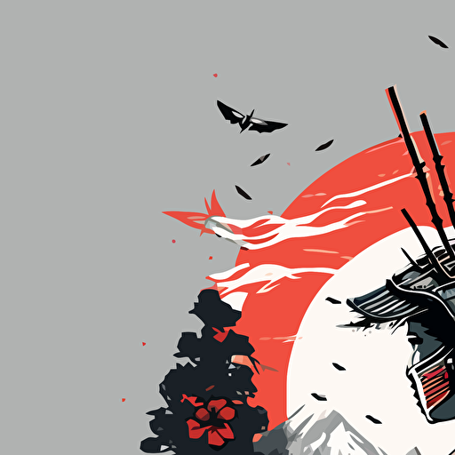 Shinto Samurai spirit vector image