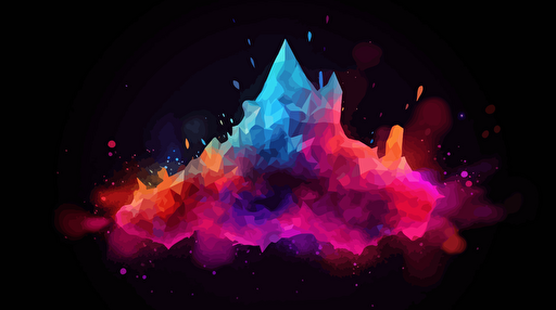 abstract neon space fire ice. vector.
