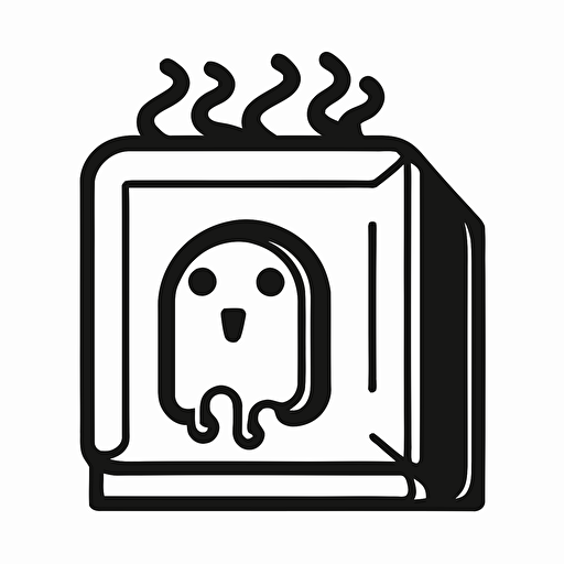 thermal insulation, icon, simple, logo technique, comic vector illustration style, flat design, minimalist icon, flat, adobe illustrator, black and white, white background