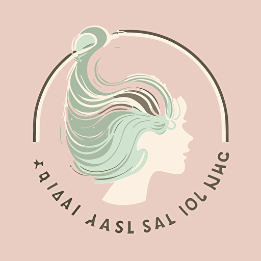 a hair salon logo,simple,vector