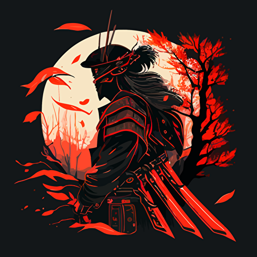 Shinto Samurai spirit vector image