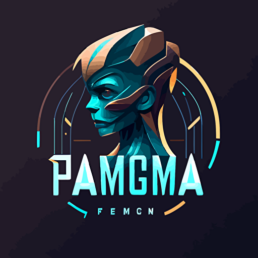 a vector prompt logo like figma,