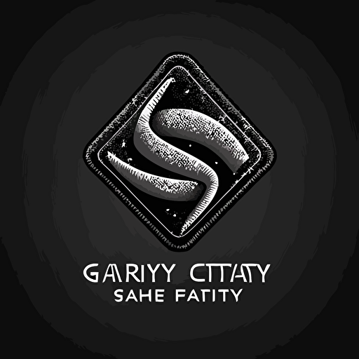 simple vector logo of gravity fabric