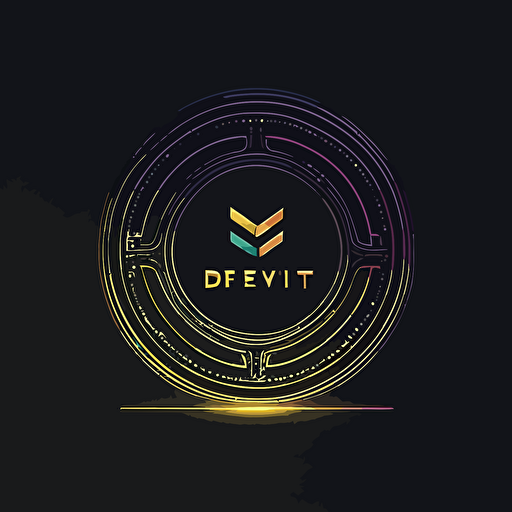 minimalistic logo, Gravit, behance and dribble, cryptocurrency, defi protocol, vector