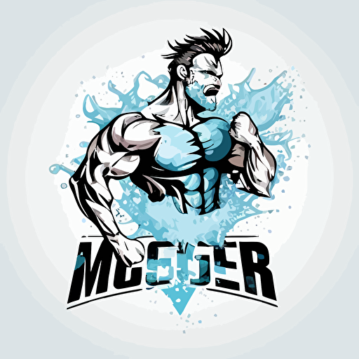 Creative Muscler Ice Logo vector