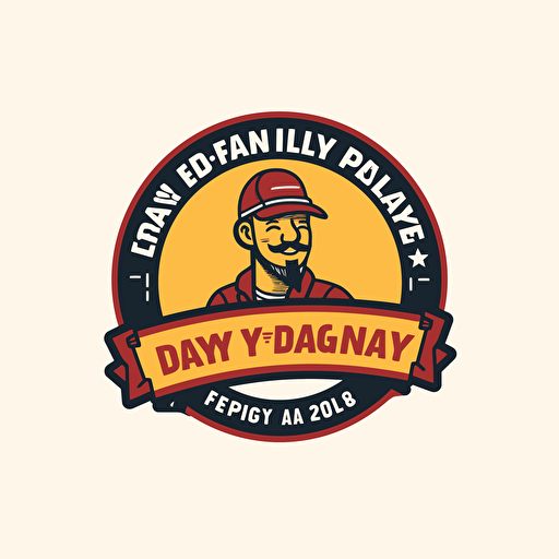 Simple vector 2d logo for payday loan site. White background.