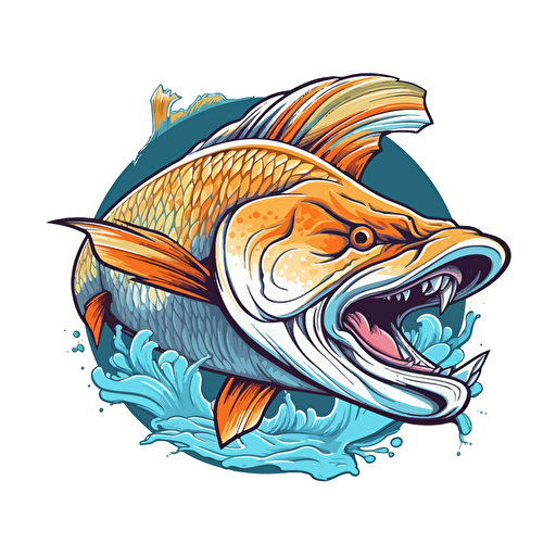 cool vector that would look good embroidered on a trucker hat, white background, trending